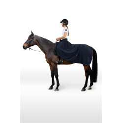 Horze 2-in-1 fleece achterdeken Marine Marineblauw