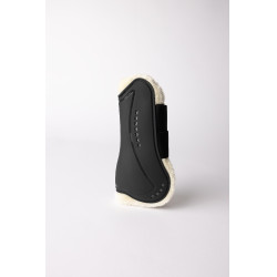 Horze Armour Airflow peesbeschermers met imitatiebont Zwart