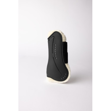 Horze Armour Airflow peesbeschermers met imitatiebont Zwart