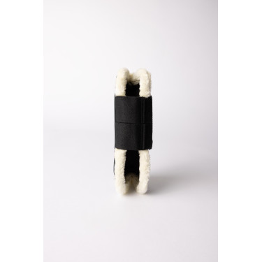 Horze Armour Airflow peesbeschermers met imitatiebont Zwart