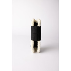 Horze Armour Airflow peesbeschermers met imitatiebont Marine Marineblauw