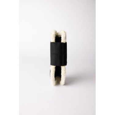 Horze Armour Airflow peesbeschermers met imitatiebont Marine Marineblauw