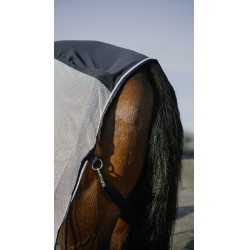 Equithème Flycool deken Marine / wit Blauw