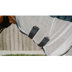 Equithème Flycool Combo deken Marine / wit Blauw