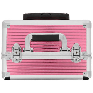 Poetskoffer op wielen Je t'aime Equithème Roze / zilver