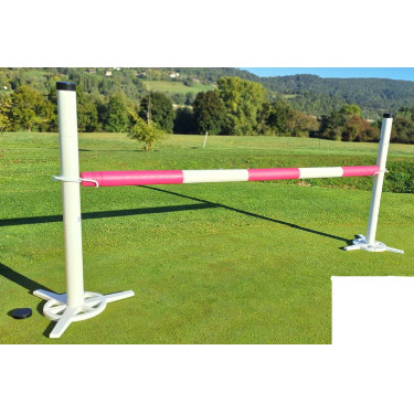 Hippotonic hindernisset met kubus Roze / wit