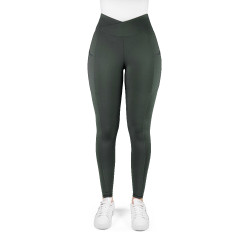 Equithème Fanny dameslegging Kaki Groen