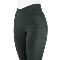 Equithème Fanny dameslegging Kaki Groen