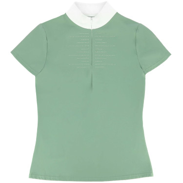 Wedstrijdpolo Equithème Suzanne dames Lichtgroen