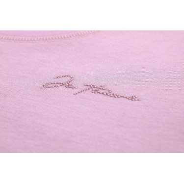 Kinder- en junior T-shirt Ik hou van je Equithème Bonnie Mauve Violet