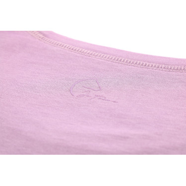 Kinder- en junior T-shirt Ik hou van je Equithème Bonnie Mauve Violet