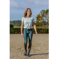 T-shirt Ik hou van je Equithème Bonnie dames Groen / mint