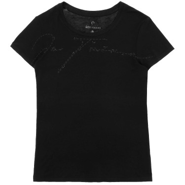 T-shirt Je t’aime Equithème Tessie dames Zwart