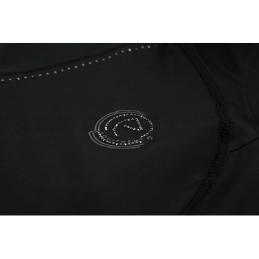 Mouwloos T-shirt Je t'aime Equithème Carla dames Zwart