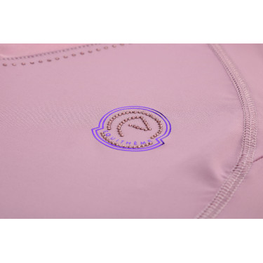 Mouwloos T-shirt Je t'aime Equithème Carla dames Mauve Violet