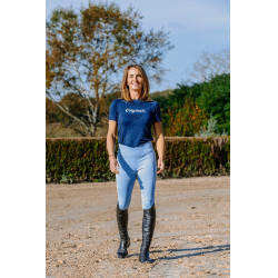 Seamless T-shirt met korte mouwen Equithème Elena dames Marine Marineblauw