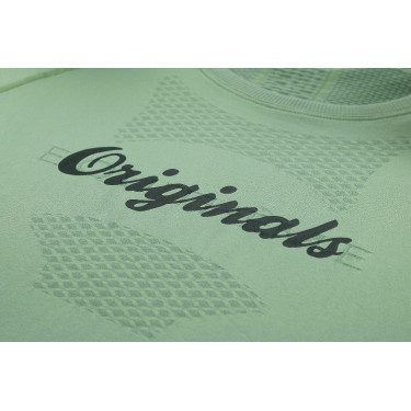 Seamless T-shirt met korte mouwen Equithème Elena dames Kaki Groen Seamless T-shirt met korte mouwen Equithème Elena dames Kaki Groen