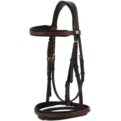 Norton Pro London olie-leren hoofdstel Havana Bruin