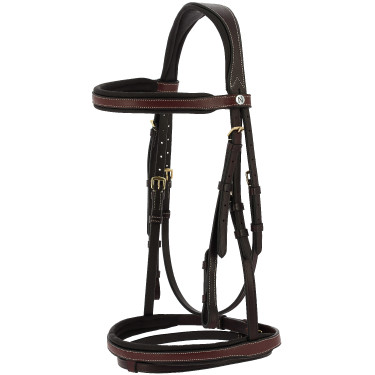 Norton Pro London olie-leren hoofdstel Havana Bruin