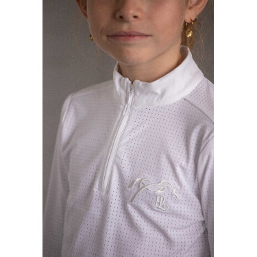 Wedstrijdpolo Eden by Pénélope Bruges Mesh Wit