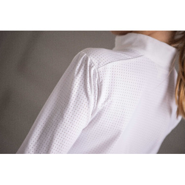 Wedstrijdpolo Eden by Pénélope Bruges Mesh Wit