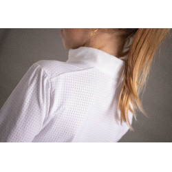 Wedstrijdpolo Eden by Pénélope Bruges Mesh Wit