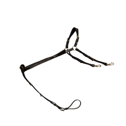 Jachtmartingaal met Dy'on D Collectie Zwart Jachtmartingaal met Dy'on D Collectie Zwart