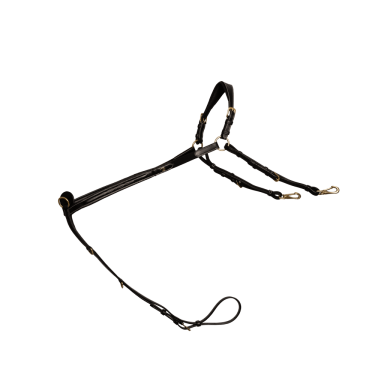 Jachtmartingaal met Dy'on D Collectie Zwart Jachtmartingaal met Dy'on D Collectie Zwart