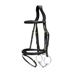 Bridon Combiné Neusriem Dy'on D Collection Zwart