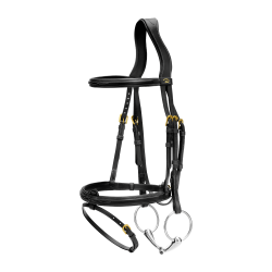 Bridon Combiné Neusriem Dy'on D Collection Zwart Bridon Combiné Neusriem Dy'on D Collection Zwart