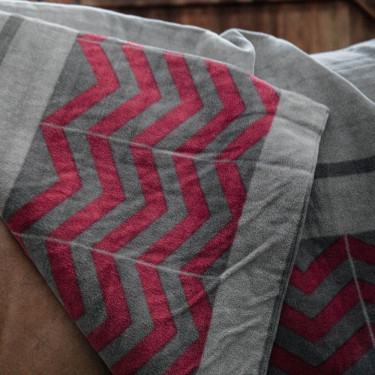 Zweetdeken Vierkant Heavy Fishbone Kentucky Bordeaux Zweetdeken Vierkant Heavy Fishbone Kentucky Bordeaux