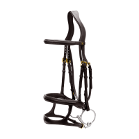 Bridon Dubbele Neusriem D Collection by Dy'on Zwart Bridon Dubbele Neusriem D Collection by Dy'on Zwart