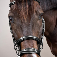 Hoofdstel Dubbele Neusriem New English Collection by Dy'on Zwart