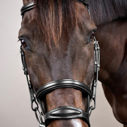 Hoofdstel Dubbele Neusriem New English Collection by Dy'on Zwart
