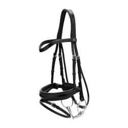 Bridon Combiné Met Brede Neusriem Working By Dy'on Zwart Bridon Combiné Met Brede Neusriem Working By Dy'on Zwart