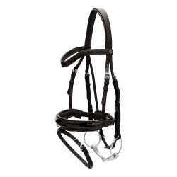 Hoofdstel Combiné Breed Gelakt Working By Dy'on Zwart