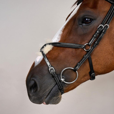 Bridon Muserolle Gekruist Working By Dy'on Zwart