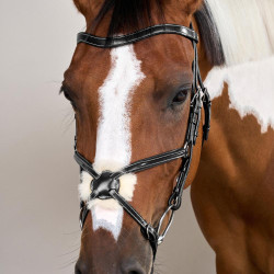 Bridon Muserolle Gekruist Working By Dy'on Zwart