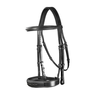 Bridon Muserolle Large Hunter US Collectie van Dy'on Zwart