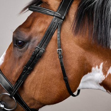 Bridon Muserolle Large Hunter US Collectie van Dy'on Zwart