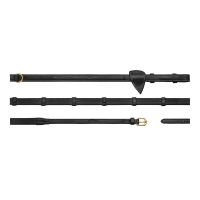 Rubberen Teugels 1/2 Met 7 Stops D Collectie van Dy'on Zwart