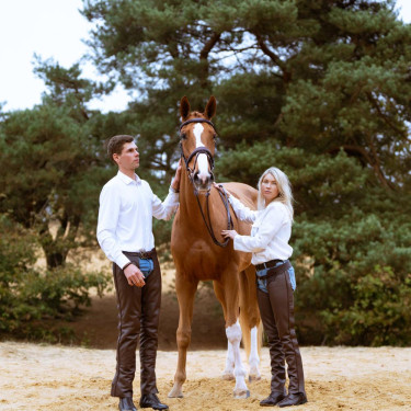 Lange Leren Chaps Dy'on Bruin