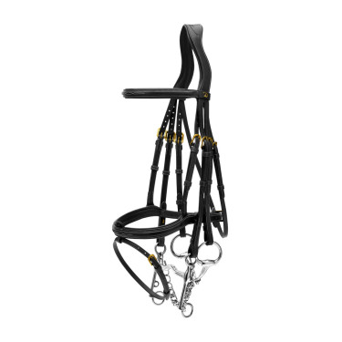 Gecombineerde Neusriem D Collection by Dy'on Zwart Gecombineerde Neusriem D Collection by Dy'on Zwart
