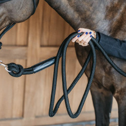 Dy'on trainingslijn met musketon Zwart