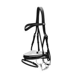 Bridon Working by Dy'on Combiné Neusriem Breed Vernis Witte Voering