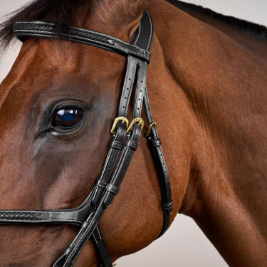 Gevlochten Mexicaanse Neusriem Hoofdstel D Collection Dy'on Zwart