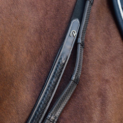 Brustblatt mit geflochtenem Steg D Kollektion Dy'on Zwart Brustblatt mit geflochtenem Steg D Kollektion Dy'on Zwart