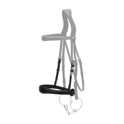 Anatomische Neusriem zonder Kinriem Collectie US Jumping Dy'on Zwart Anatomische Neusriem zonder Kinriem Collectie US Jumping Dy'on Zwart