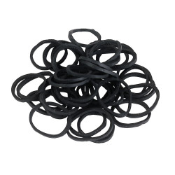 Vlechtelastiekjes Covalliero Zwart