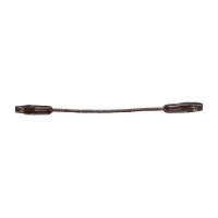 Ronde gevlochten frontriem Dy'on D collectie Bruin